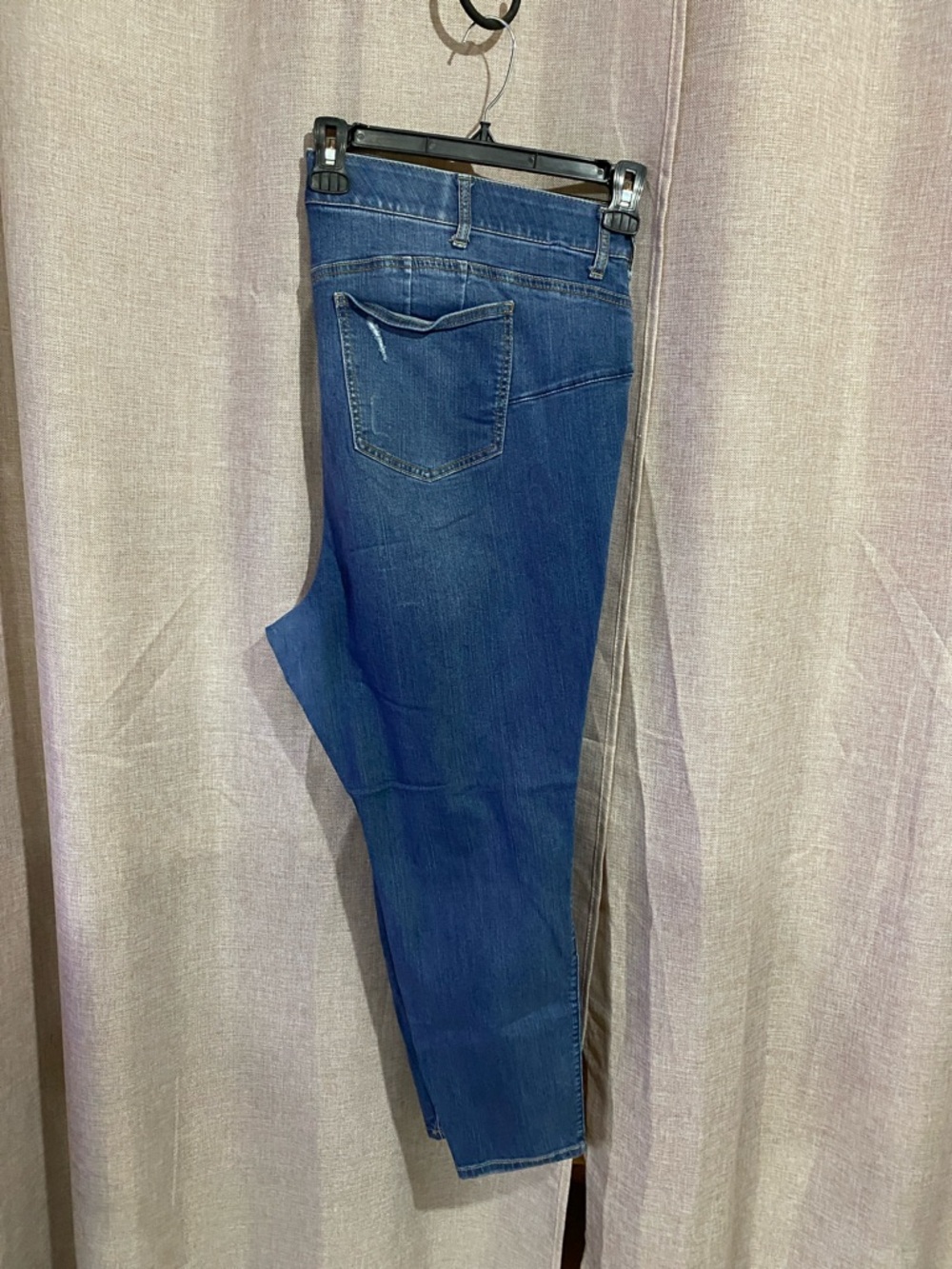 Torrid Distressed Dark Blue Stretch Jeans - Picture 2 of 5